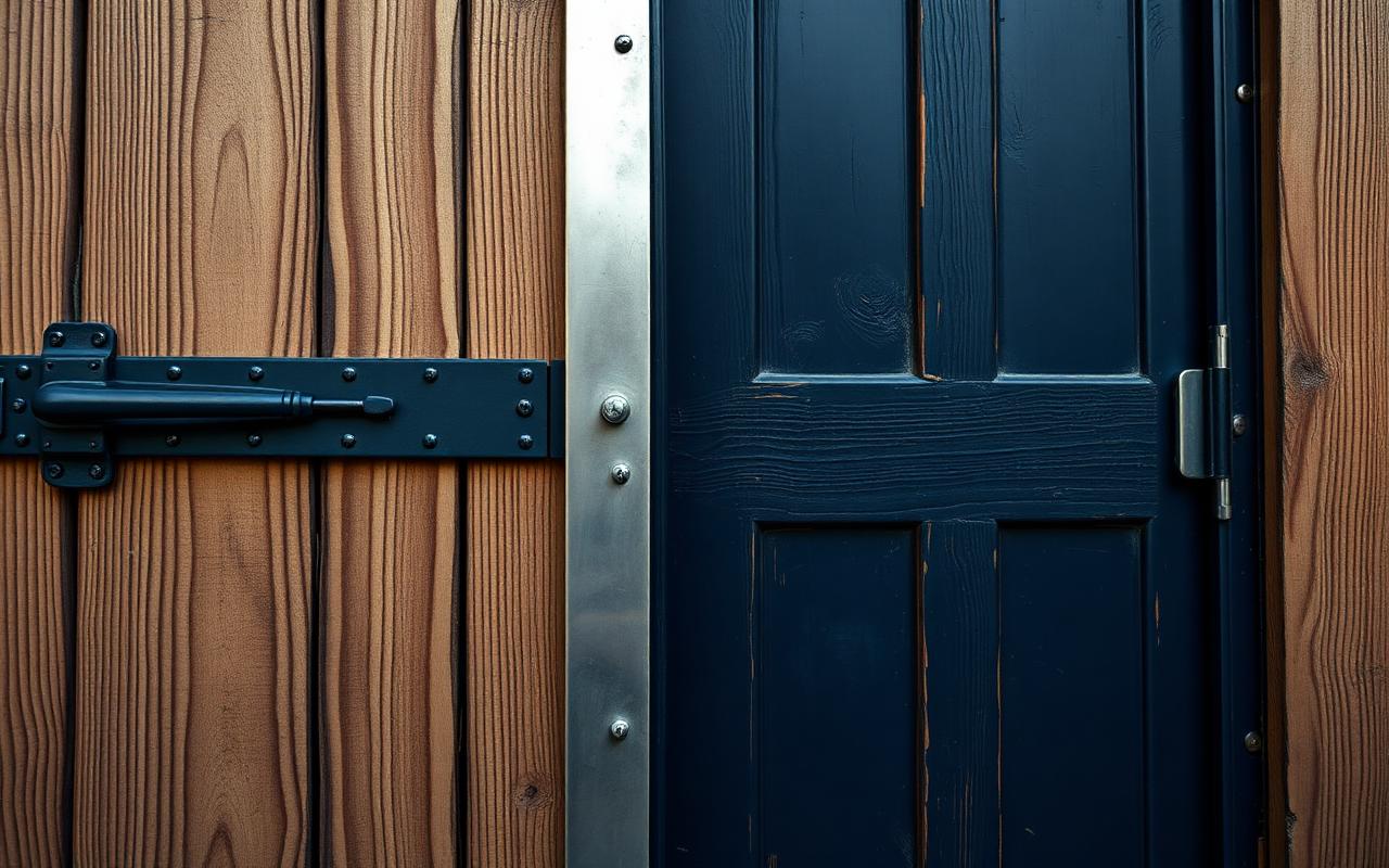 Blindage de porte existante